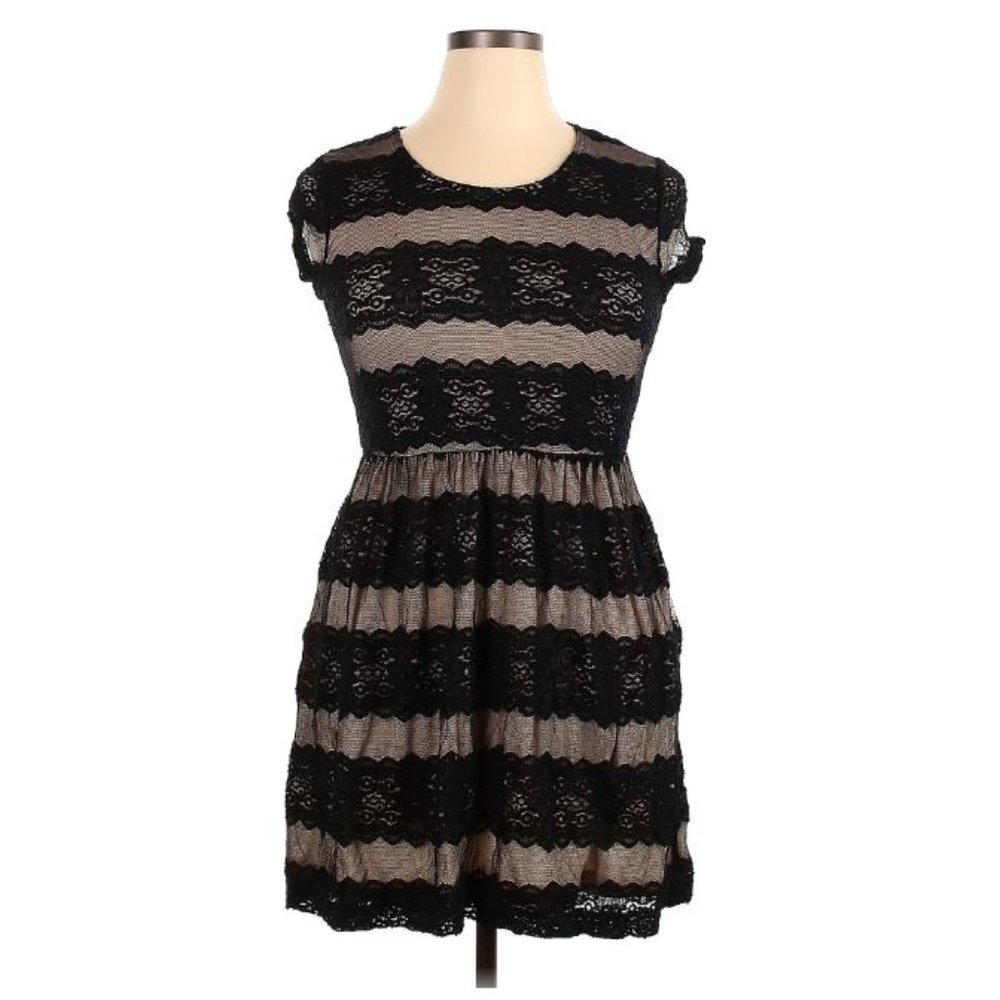 Vibe Embroidered Mini Silhouette Dress